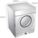 Conjunto Brastemp Lavadora de Roupas 18kg Advanced BWF18AB + Secadora de Parede 10kg BSI10BB 220V