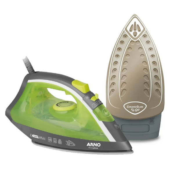 Ferro a Vapor Arno Ecogliss com Spray FEC1 Verde 220V