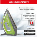 Ferro a Vapor Arno Ecogliss com Spray FEC1 Verde 220V