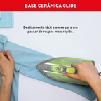 Ferro a Vapor Arno Ecogliss com Spray FEC1 Verde 220V