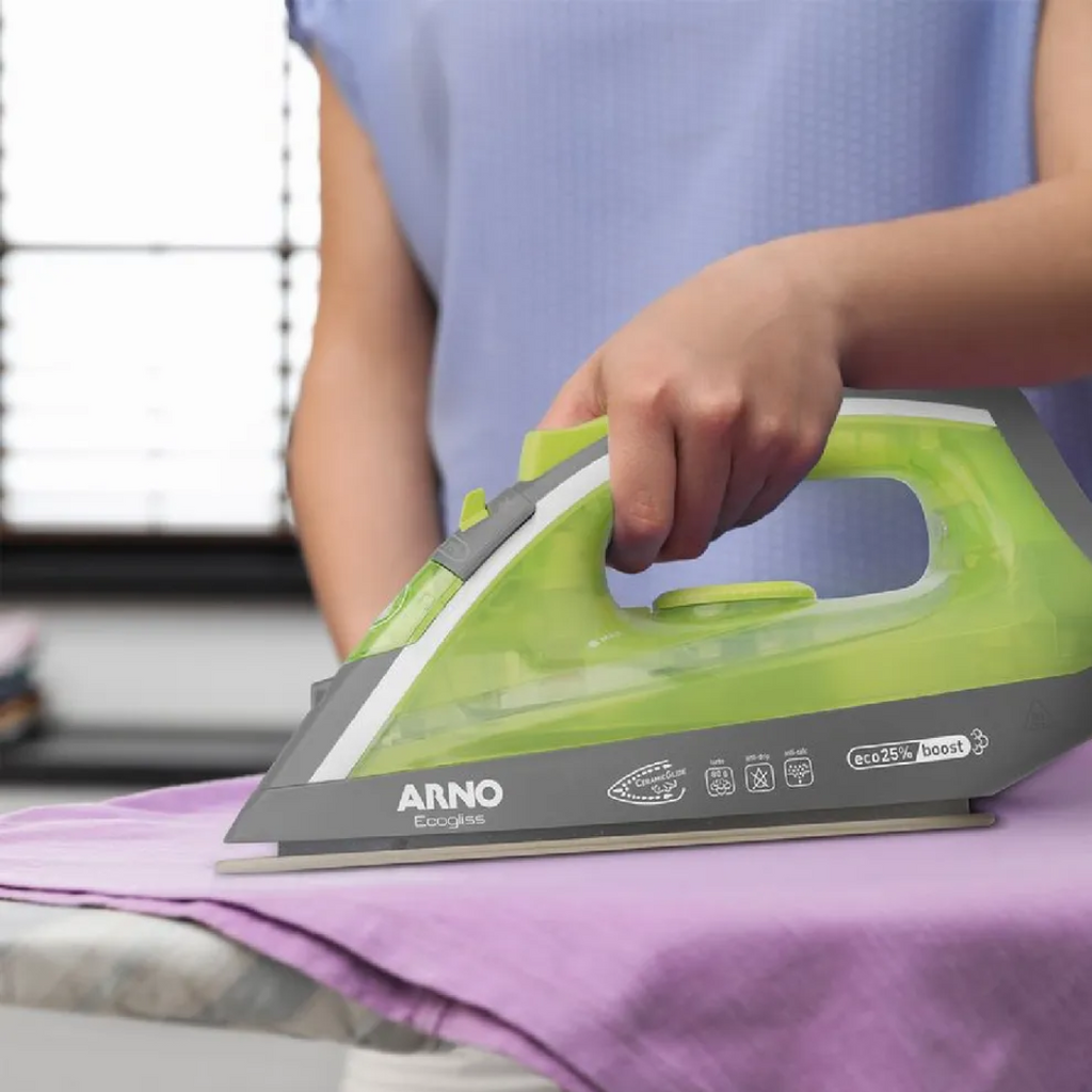 Ferro a Vapor Arno Ecogliss com Spray FEC1 Verde 220V