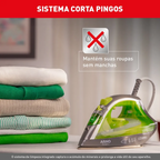 Ferro a Vapor Arno Ecogliss com Spray FEC1 Verde 220V