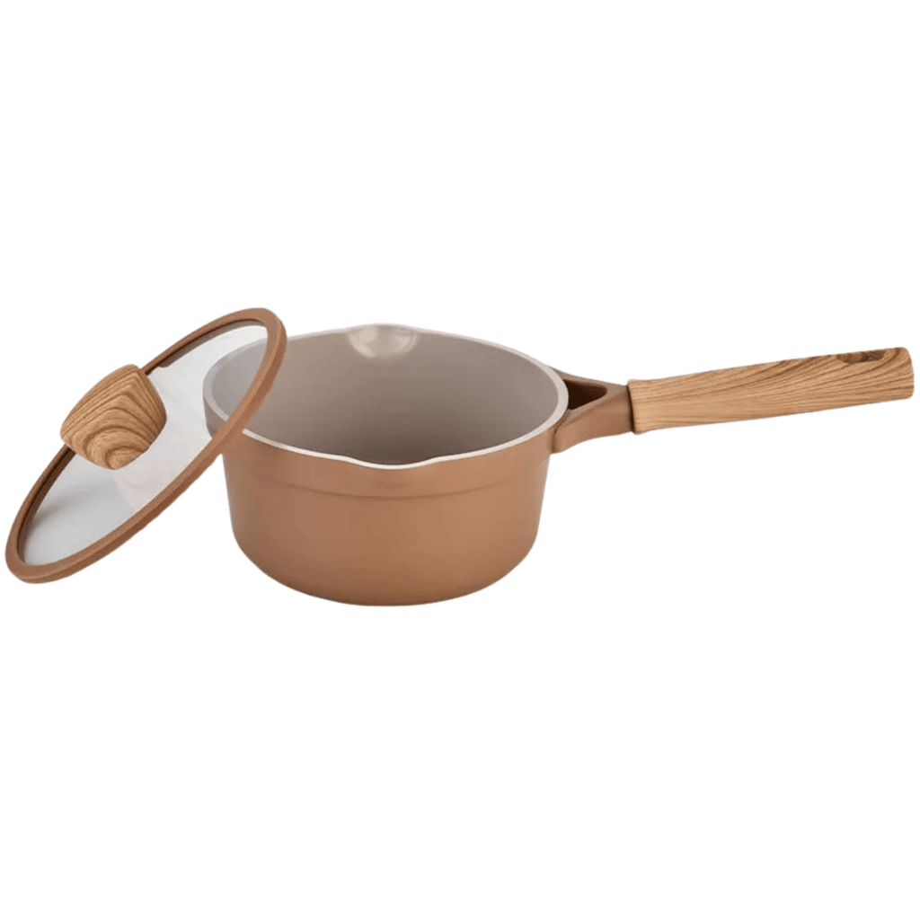 Jogo de Panelas Ceramic Life Brinox 5 Peças Indução Duna Terracota