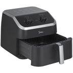Fritadeira Elétrica Sem Óleo Air Fryer 8,5L Midea Widemax Cyclone Preto 220V