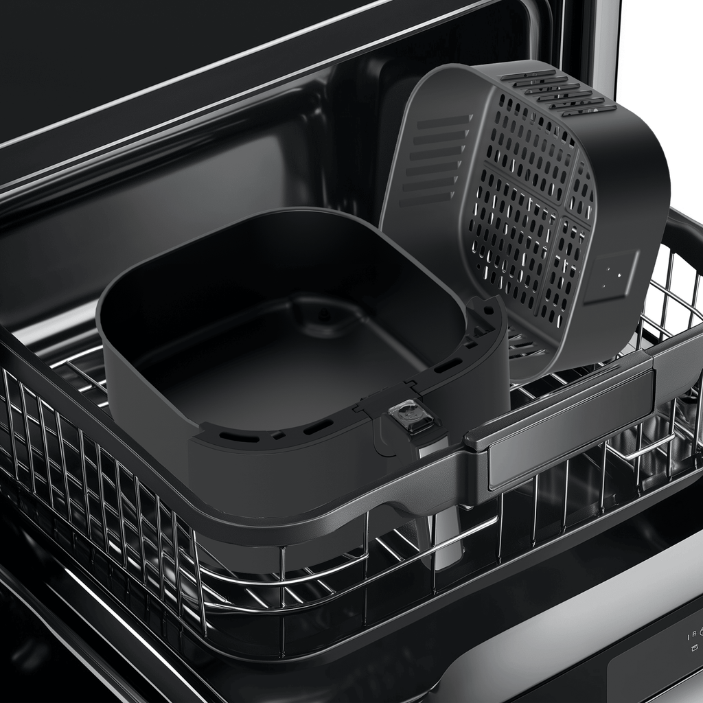 Fritadeira Elétrica Sem Óleo Air Fryer 5,5L Midea Widemax Preto e Inox 220V