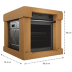 Forno de Embutir Elétrico Brastemp 84L BOX84AR com Air Fryer Pro Cinza 220V
