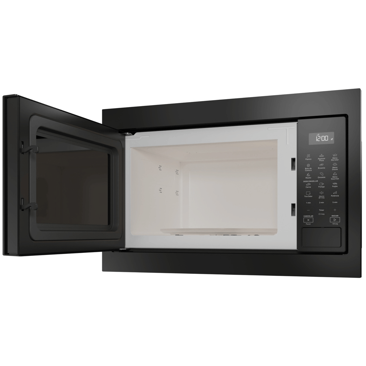 Kit Brastemp de Embutir Forno Elétrico 84L+Micro-ondas 32L Cinza e Preto 220V