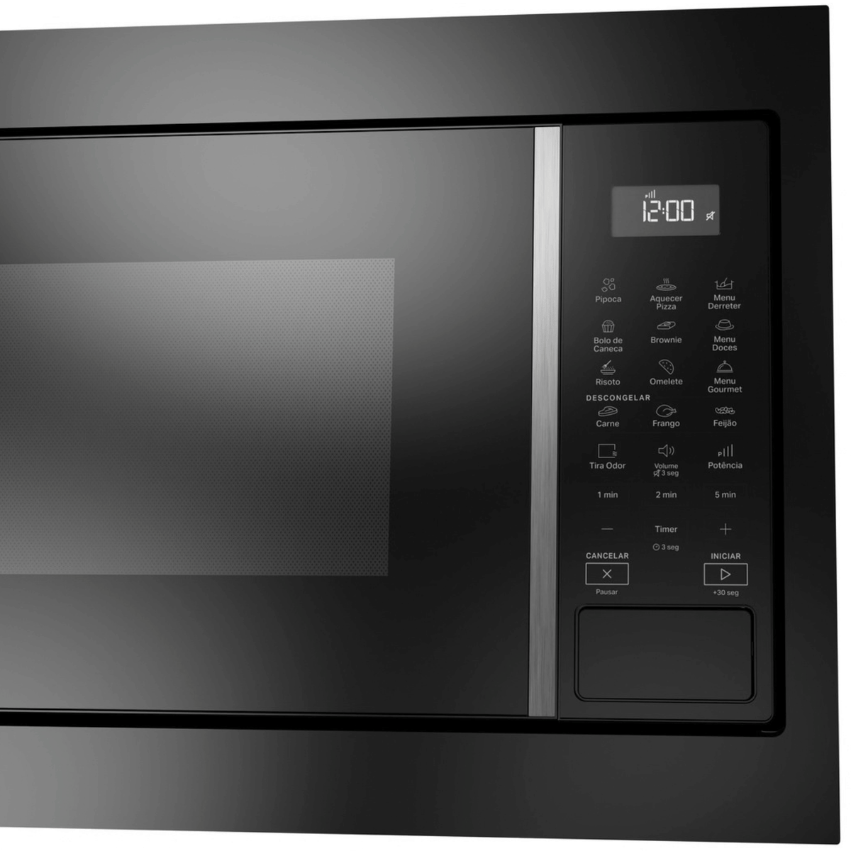 Kit Brastemp de Embutir Forno Elétrico 84L+Micro-ondas 32L Cinza e Preto 220V