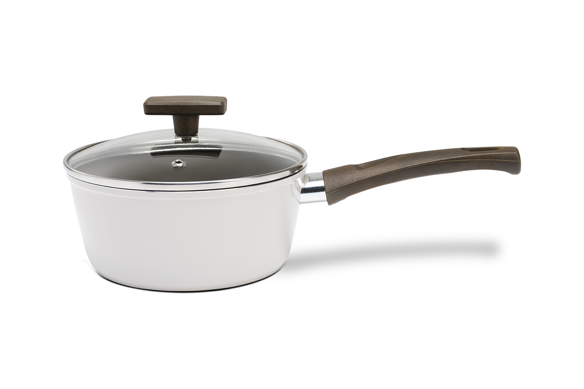 Jogo de Panelas Ceramic Life Brinox 5 Peças Indução Organika Nata