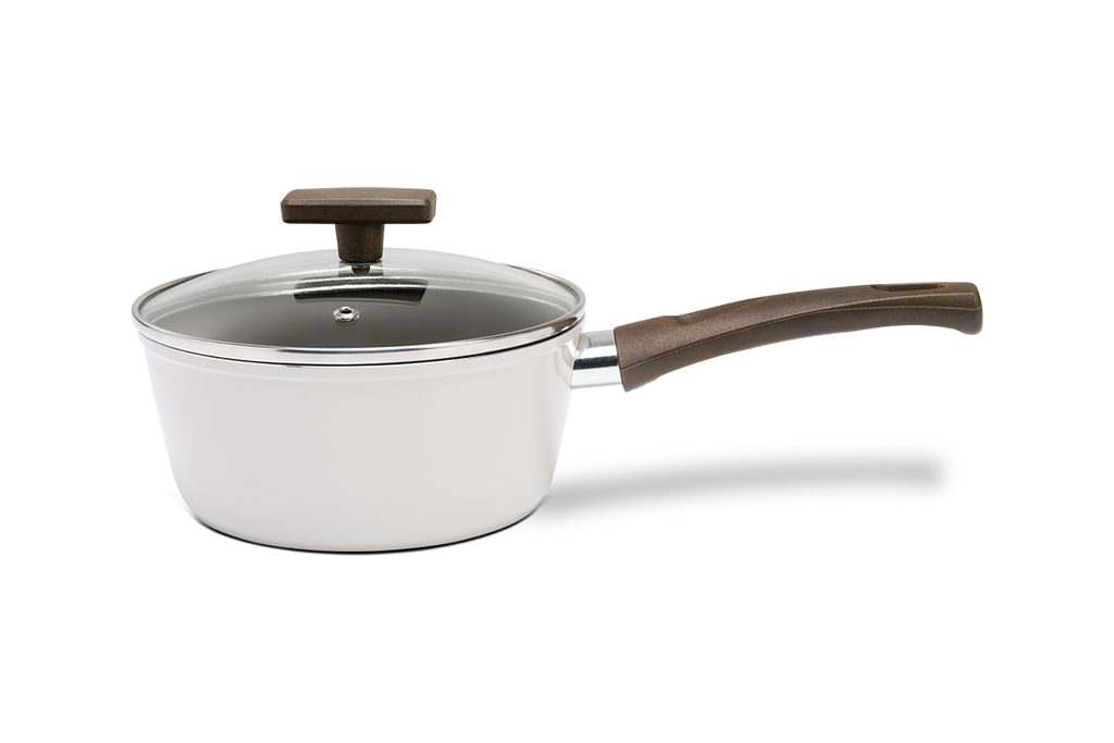 Jogo de Panelas Ceramic Life Brinox 5 Peças Indução Organika Nata