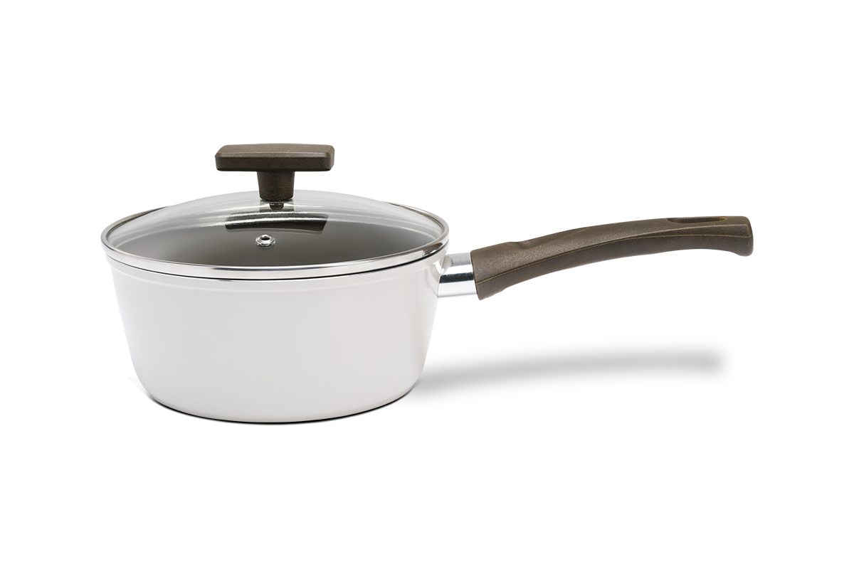 Jogo de Panelas Ceramic Life Brinox 5 Peças Indução Organika Nata