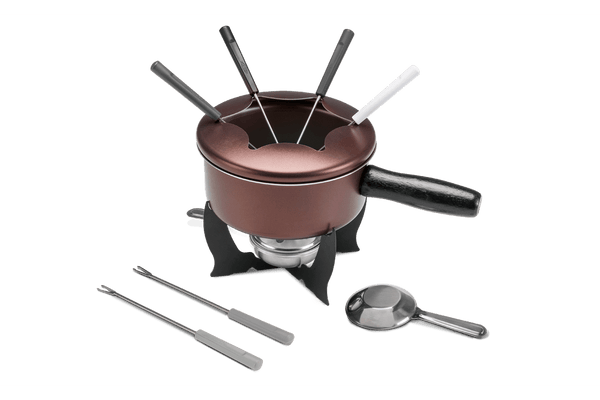 Kit Brinox 10 Peças para Fondue e Petiscos Marrom