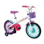 Bicicleta Caloi Ceci  Aro 16 com Cestinha Branco