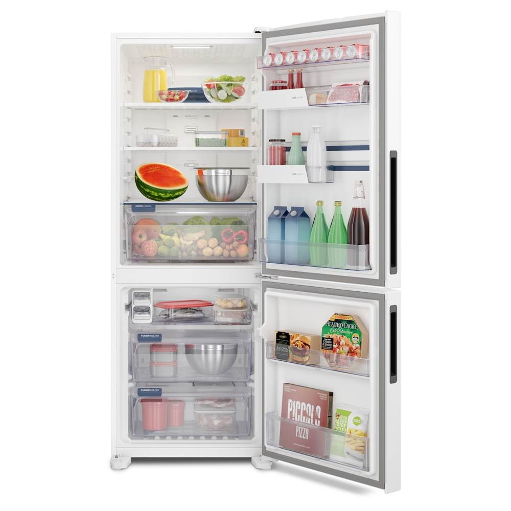 Refrigerador Electrolux 490L IB7 Inverter Duplex Efficient AutoSense Inverse Branco 220V