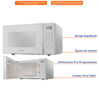 Micro-ondas Brastemp 32L Menu Gourmet BMS46AB Branco 220V
