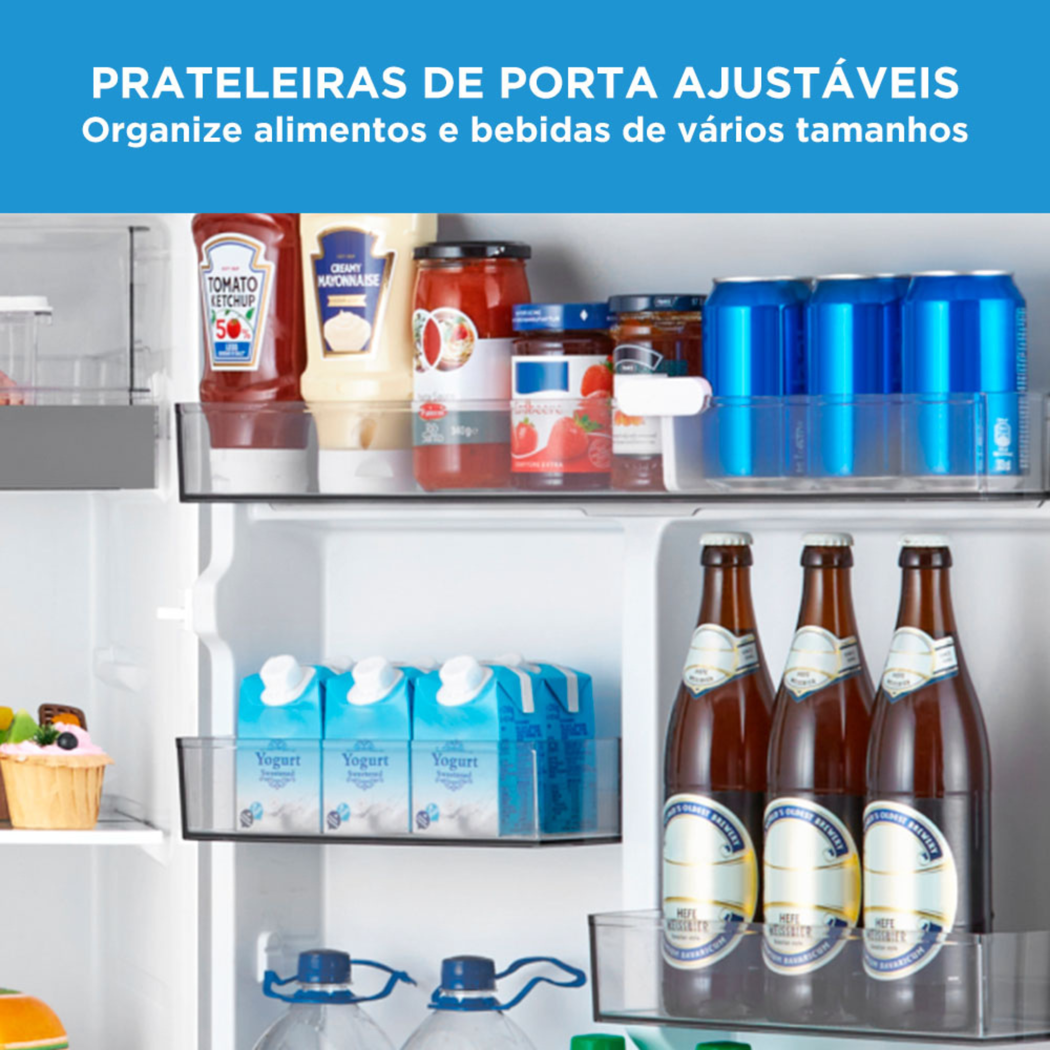 Refrigerador Midea 473L Duplex Inverter Branco Bivolt