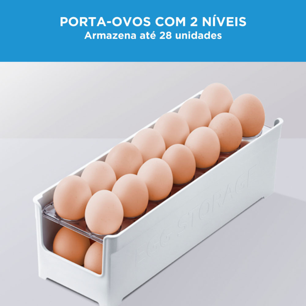 Refrigerador Midea 473L Duplex Inverter Branco Bivolt