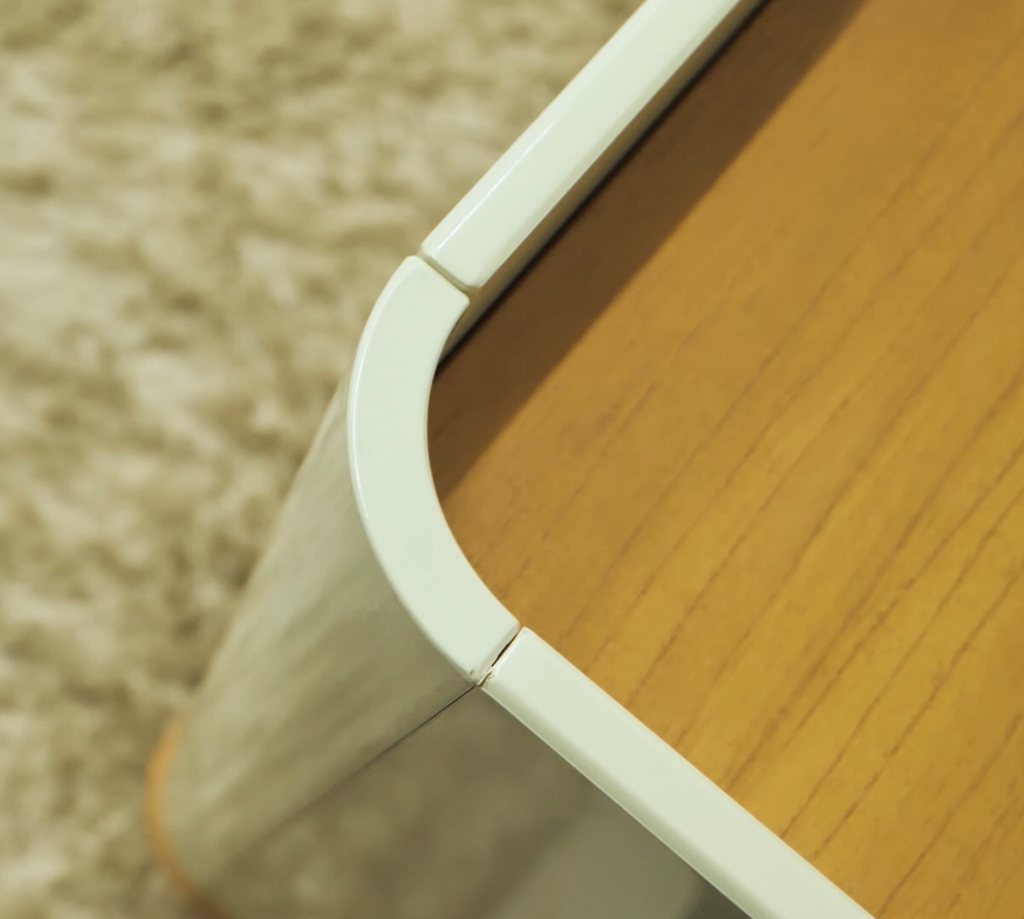 Balcão Buffet Arc Imcal 180cm Off White e Natural