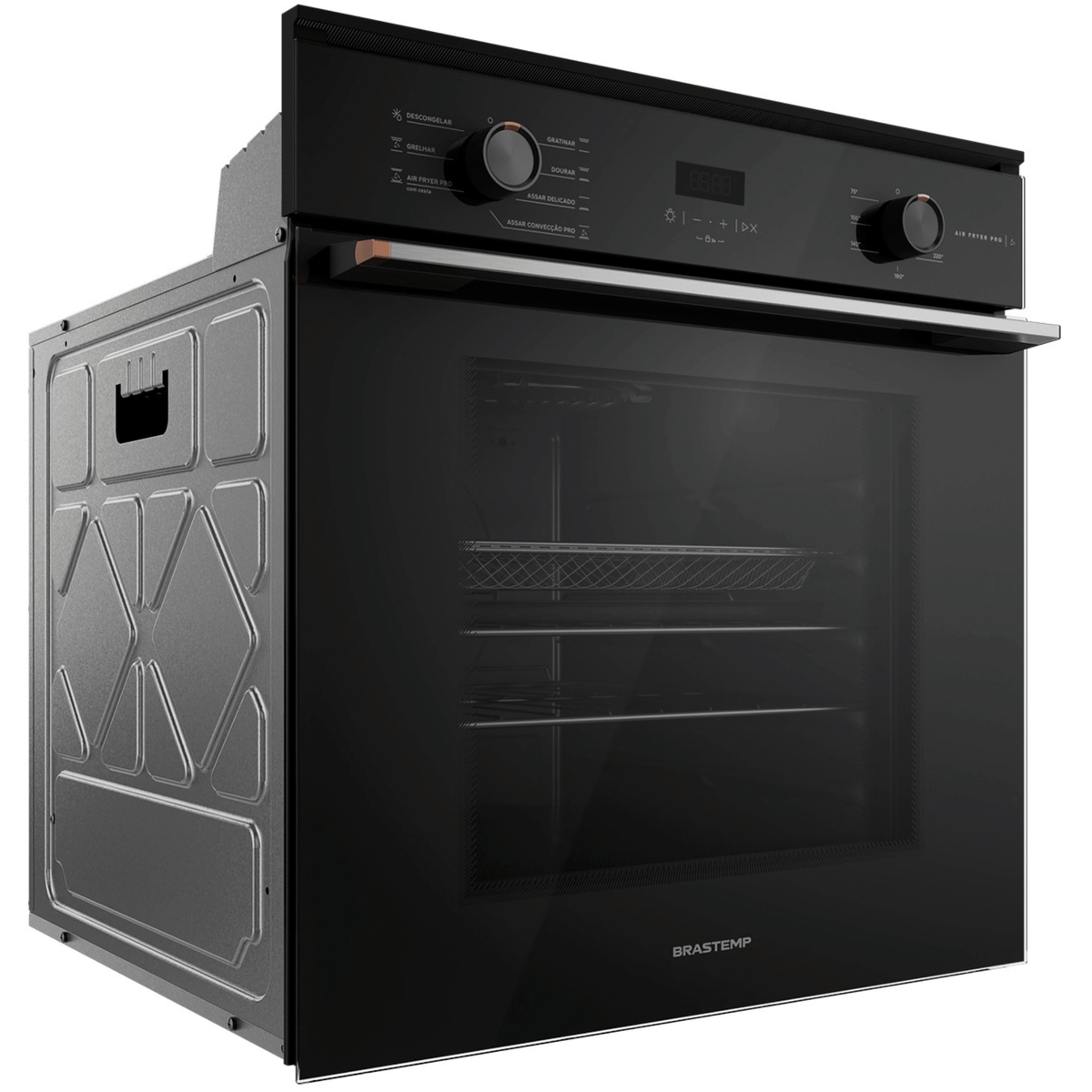 Kit Brastemp de Embutir Forno Elétrico 84L+Micro-ondas 32L Preto 220V