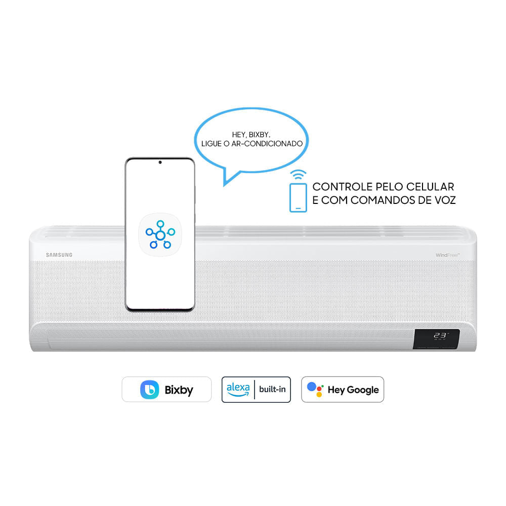 Ar-Condicionado Split Inverter Samsung WindFree Connect 22000 BTUs  Frio 220V