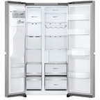 Refrigerador LG 638L Side By Side Inverter com Água e Gelo na Porta Inox Look Bivolt