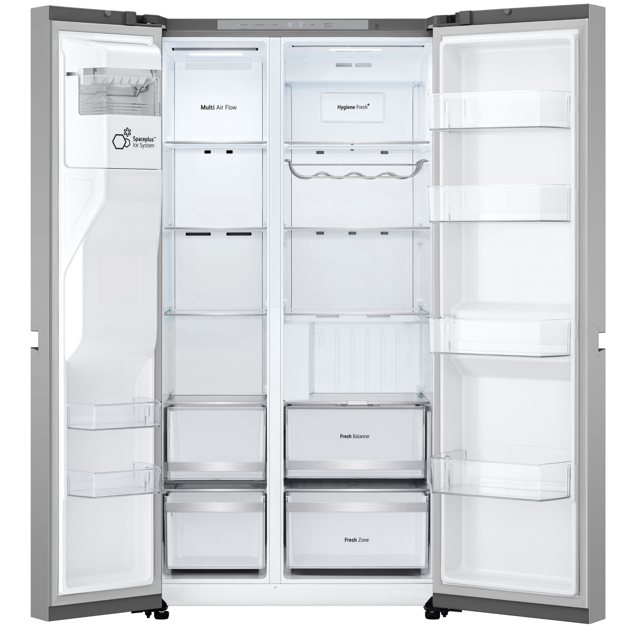 Refrigerador LG 638L Side By Side Inverter com Água e Gelo na Porta Inox Look Bivolt