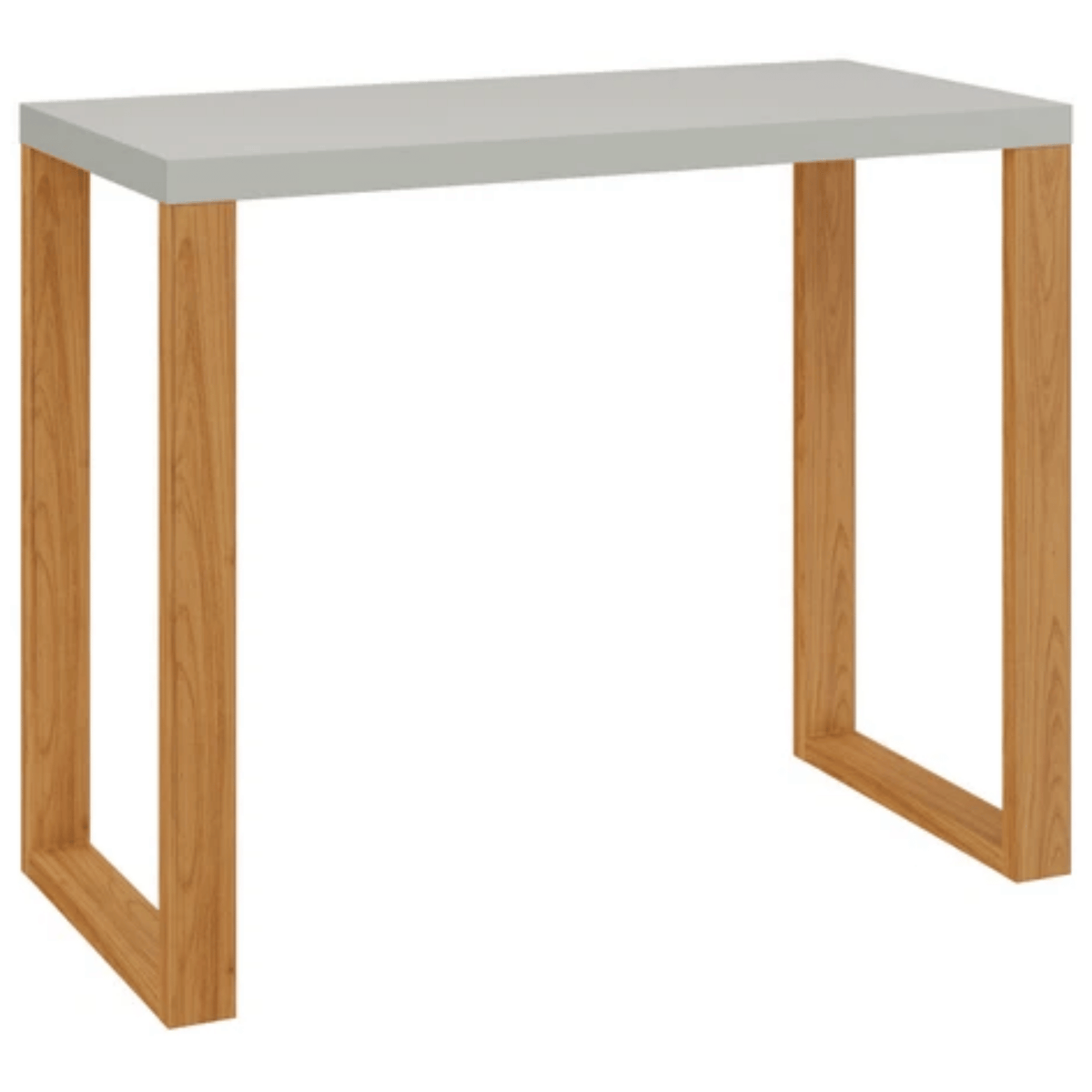 Escrivaninha Dalla Costa F11 90cm 100% MDF Off White e Freijó