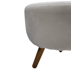 Puff Smart Perfan 40cm Veludo Caqui Amendoa