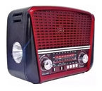 Rádio Portátil Retrô Fsound FS-1631 USB Bluetooth Vermelho Bivolt
