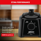 Liquidificador Arno 2L Power Mix 700W Preto 220V