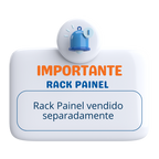 Módulo Lateral para Rack com Painel Ouro Preto Linea 44cm Nature e Off White