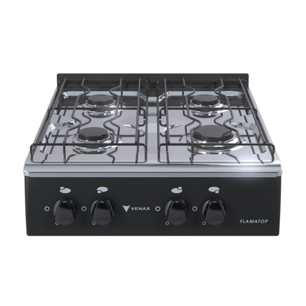 Fogao de Mesa à Gás 4 Bocas Flamatop Venax Preto 220V
