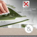 Ferro de Passar a Vapor Arno Ecogliss FEC2 Verde 220V