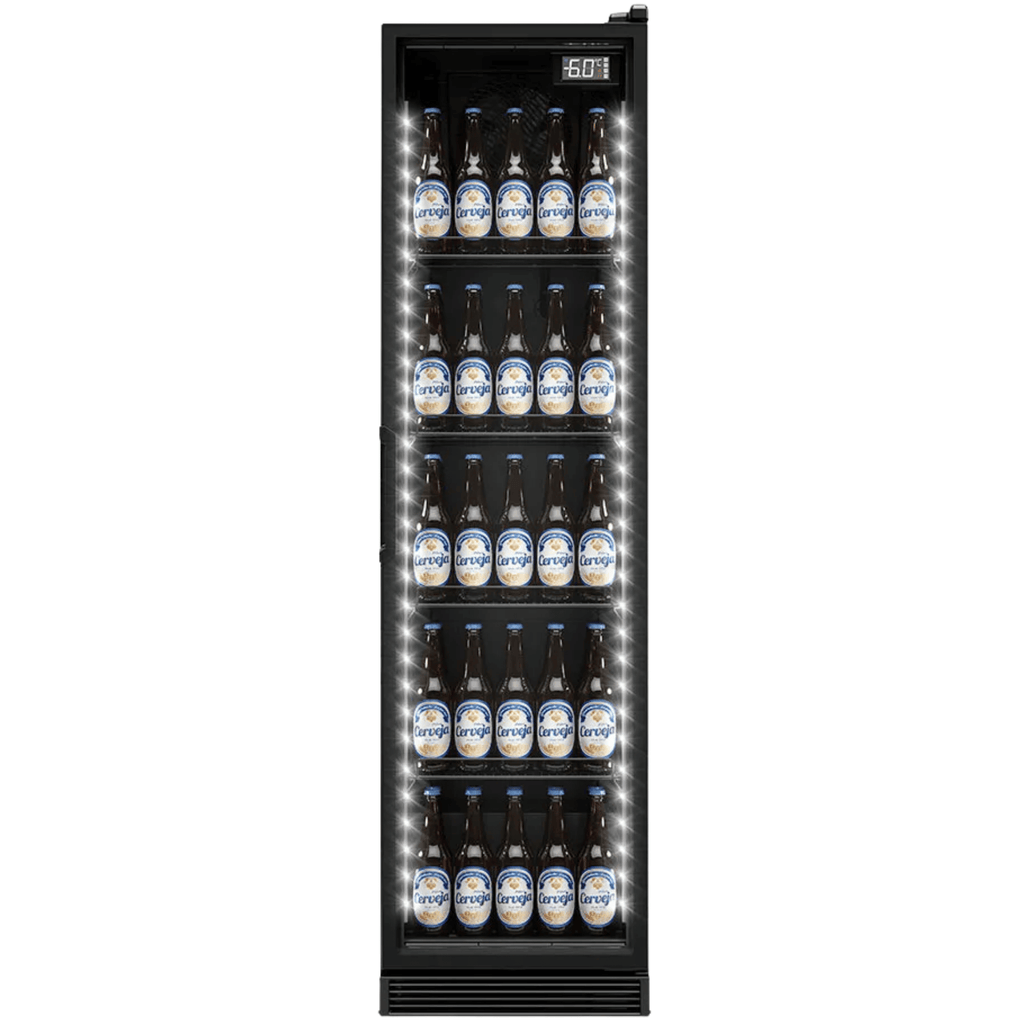 Cervejeira Gelopar 310L GCB-30LB Porta de Vidro Iluminação em LED Preto 220V