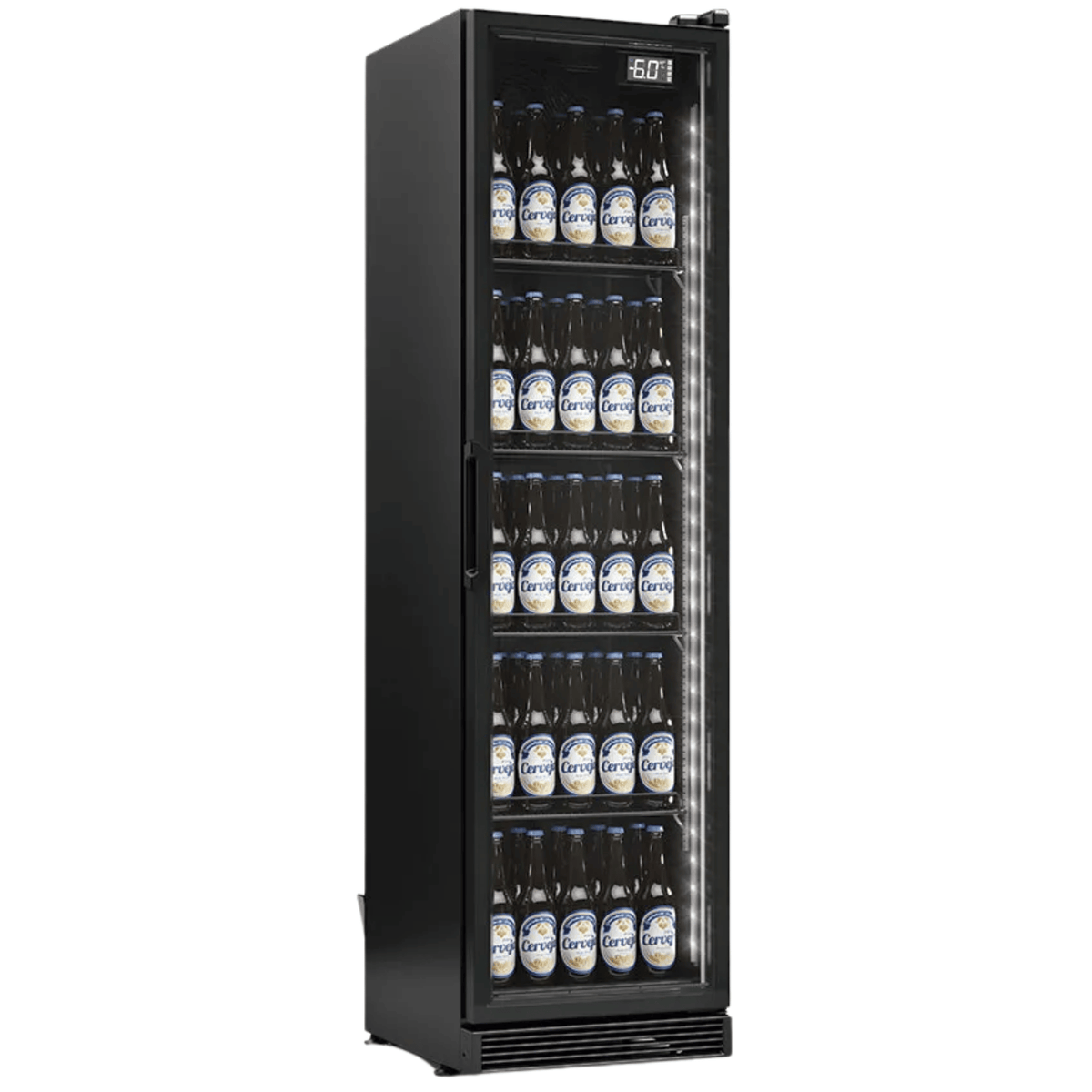 Cervejeira Gelopar 310L GCB-30LB Porta de Vidro Iluminação em LED Preto 220V