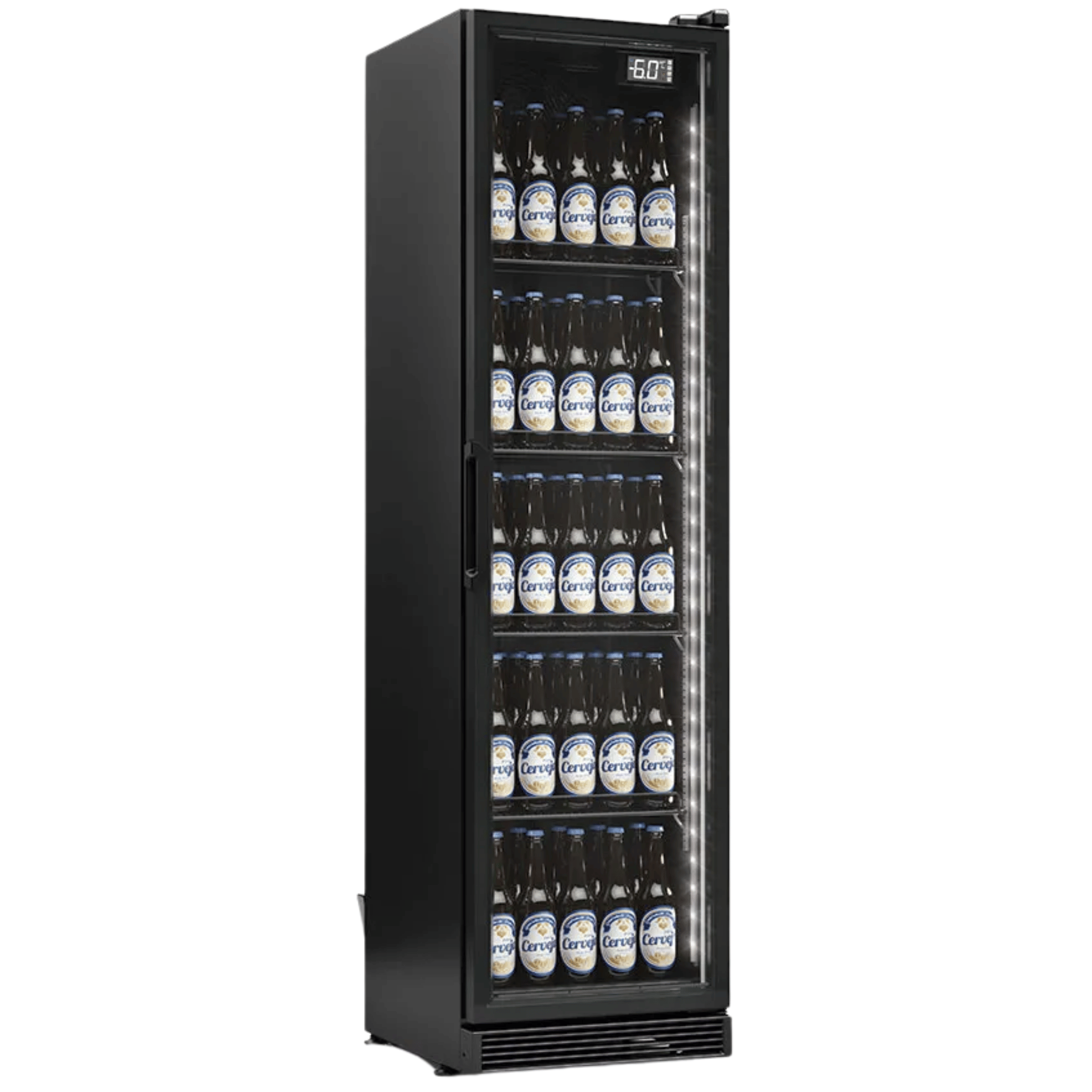 Cervejeira Gelopar 310L GCB-30LB Porta de Vidro Iluminação em LED Preto 220V