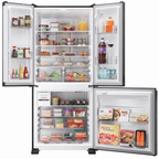 Refrigerador Brastemp 630L BRO88AEXNA 3 Portas Inteligente B=Smart French Door Inverter Black Inox Bivolt