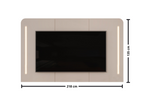Painel Suspenso Atlas DJ Móveis 218cm com Led Off White