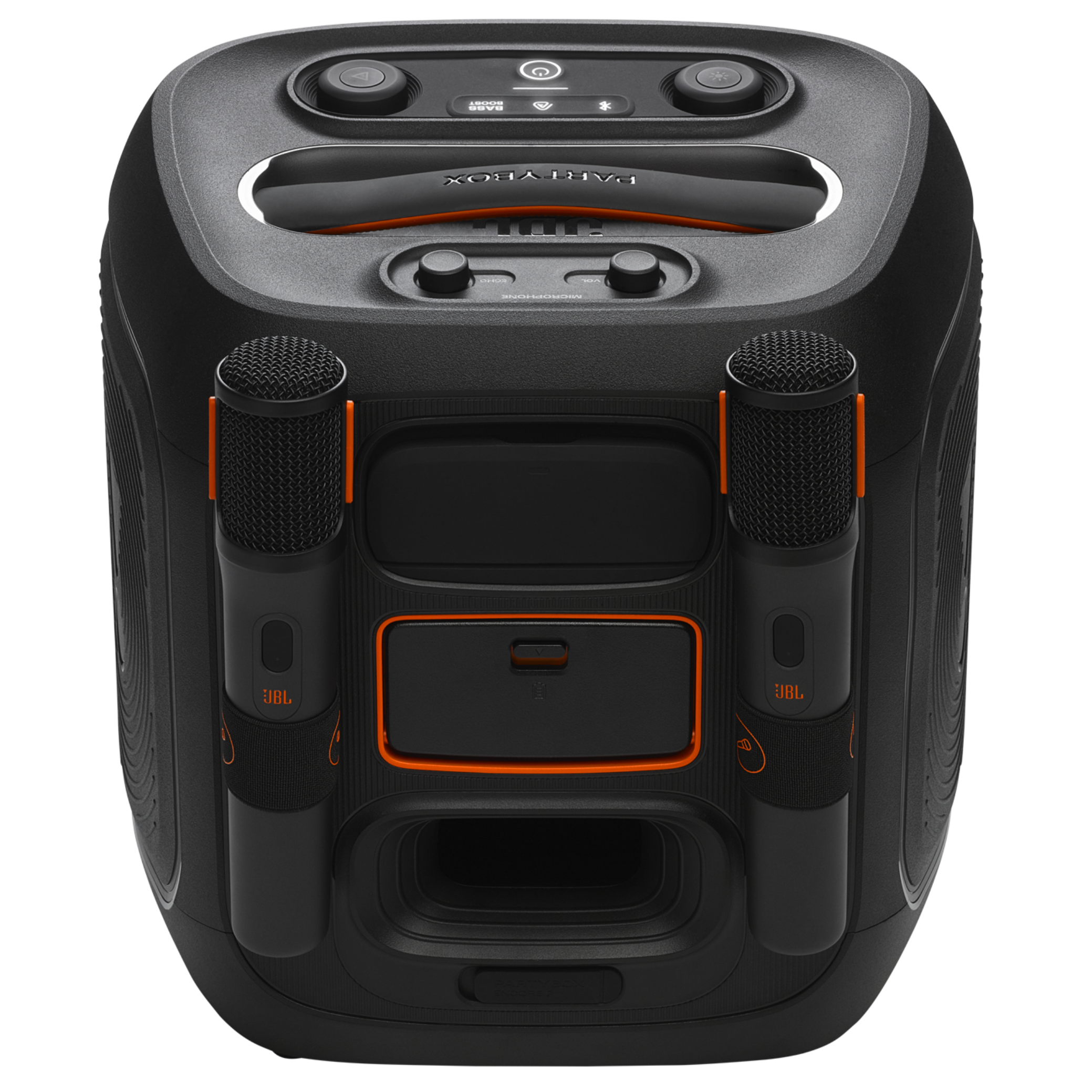 Caixa de Som Portátil JBL PartyBox Encore 2 com 2 Microfones Preto