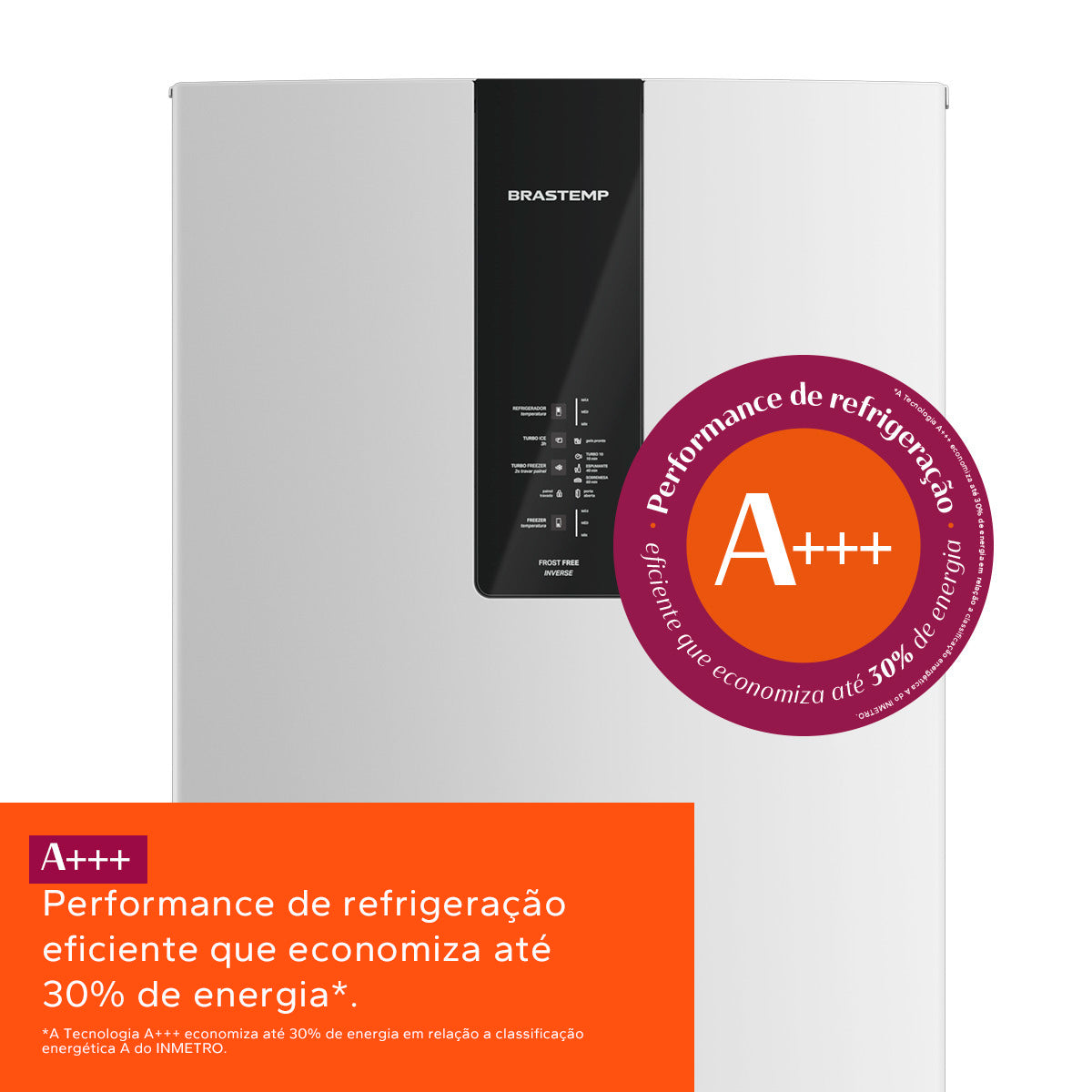 Refrigerador Brastemp 447L BRE57 Duplex Inverse Branco 220V