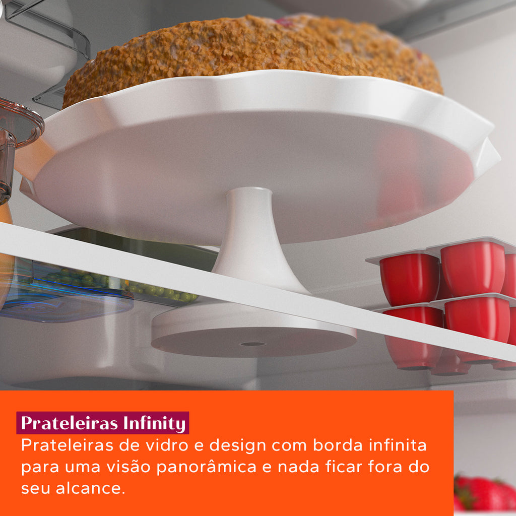 Refrigerador Brastemp 447L BRE57 Duplex Inverse Branco 220V