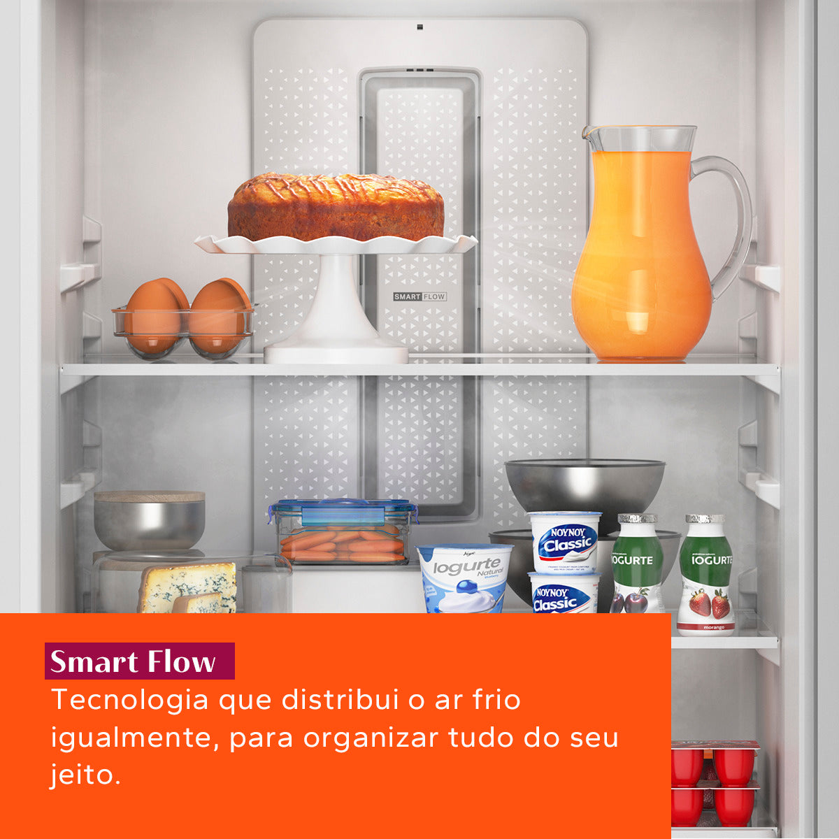Refrigerador Brastemp 447L BRE57 Duplex Inverse Branco 220V