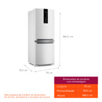 Refrigerador Brastemp 447L BRE57 Duplex Inverse Branco 220V