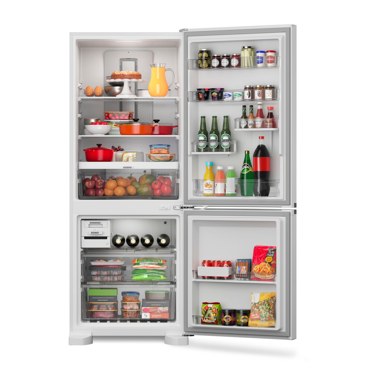 Refrigerador Brastemp 447L BRE57 Duplex Inverse Branco 220V