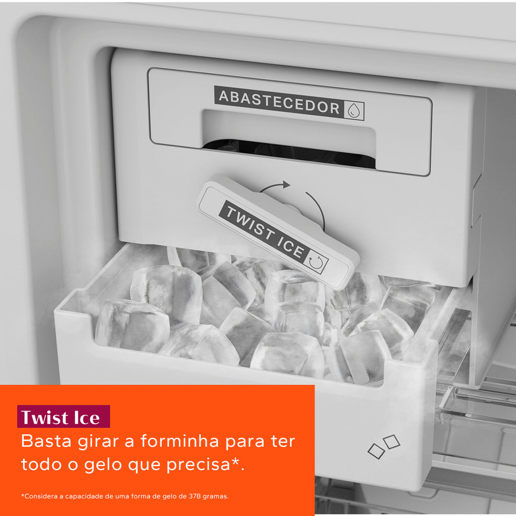 Refrigerador Brastemp 447L BRE57 Duplex Inverse Branco 220V