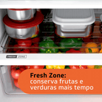 Refrigerador Brastemp 375L BRM44HK Duplex Cor Inox 220V