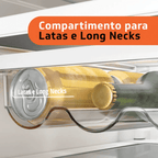Refrigerador Brastemp 375L BRM44HK Duplex Cor Inox 220V