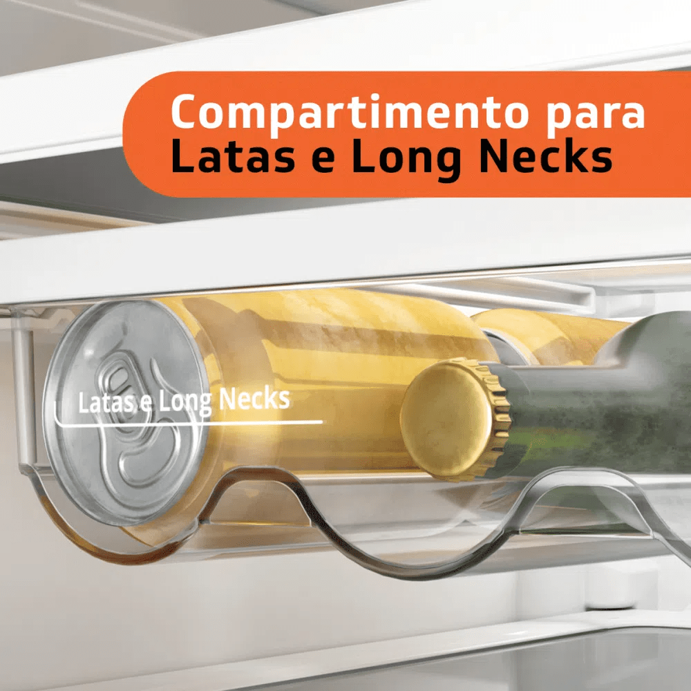 Refrigerador Brastemp 375L BRM44HK Duplex Cor Inox 220V