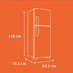 Refrigerador Brastemp 375L BRM44HK Duplex Cor Inox 220V