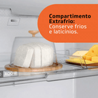 Refrigerador Brastemp 375L BRM44HK Duplex Cor Inox 220V